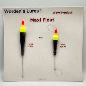 Yakima Bait Wordens Lures Maxi Float Set Sample Display Board 818873 a
